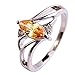 Psiroy 925 Sterling Silver Stunning Created Gorgeous Women's 5mm*9mm Marquise Cut CZ Morganite Filled Ring