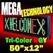 LED Programmable Message Display Sign-15mm pitch- Tri Color -50x12