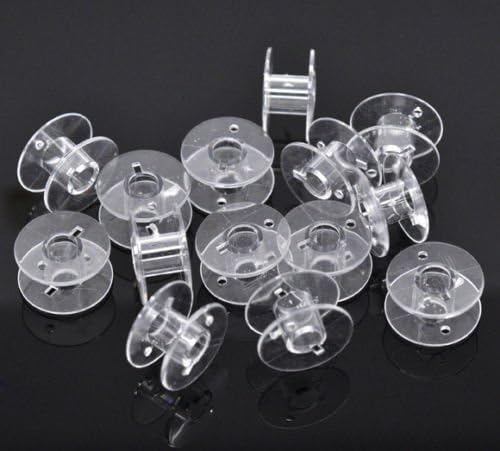 Sewing Bobbins Singer Clear Plastic Style SA156 Sewing Machine Thread Bobbins for Brother 1 Sets of 50 Pcs