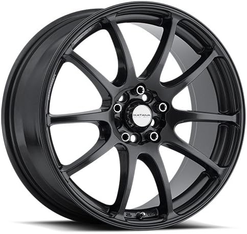 17x7 Katana KR19 Dark Gunmetal wheels rims (40 offset, 4X100/114.3)