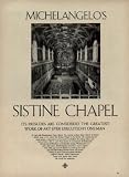 MICHELANGELO'S SISTINE CHAPEL - It's Frescoes Are Considered The Greatest Work Of Art Ever Executed By One Man. ..... 1949 LIFE Magazine Article, A4489A.