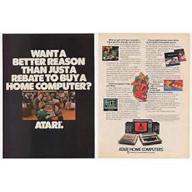 1982 Atari 400 800 Computers 2-Page Print Ad