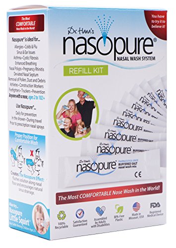 Nasopure Refill 40 Buffered Neti Pot Salt Packets