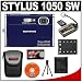 Electronics : Olympus Stylus 1050 SW 10.1MP Waterproof / Shockproof Digital Camera (Blue) + 4GB MicroSD Card + Spare Li-42B Battery + Case + Accessory Kit