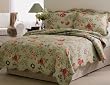 Edens Garden Full / Queen Quilt with 2 Shams