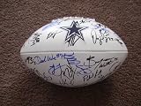 2011 Dallas Cowboys Team Signed Autographed Full Size Football Tony Romo Miles Austin Dez Bryant Coa + Hologram