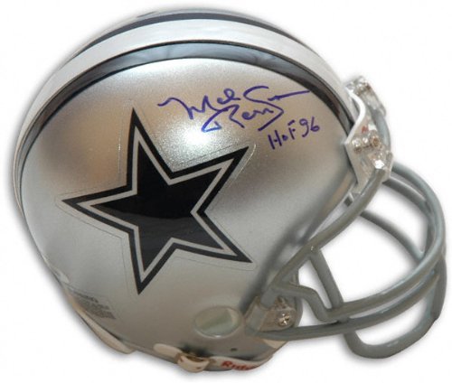 Mel Renfro Dallas Cowboys Autographed Mini Helmet with HOF 96 Inscription