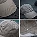 100% Cotton Baseball Cap - Unisex Plain Hat with Adjustable Velcro (Khaki)