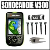 Sonocaddie V300 Color GPS Unit + Bushnell 5x20 Golf Scope Rangefinder