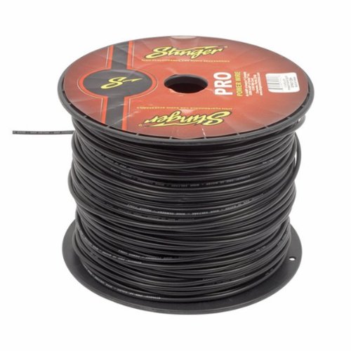 50 Foot Section of Stinger 12 Gauge Black Primary Remote Wire