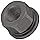 Grade 2 12L14 Steel Flange Nut, Black Oxide Finish, UNC 2B Threads, 3/8"-24 Thread Size, 5.5mm Width Across Flats, Pack Of 5
