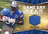 Kevin Smith - Detroit Lions - Upper Deck 2009 'Game Day Gear' Player-Worn Jersey Card