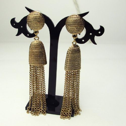 Sexy Poppular Fashion ES022 hot selling retro gold silver tassel earrings 2013 fashion earrings for women Gold BY Mary J