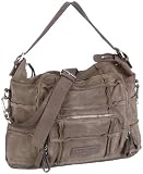 Liebeskind Berlin Colette washed suede, Damen Schultertaschen, Grau (taupe), 41,5x37x12,5 cm (B x H x T)