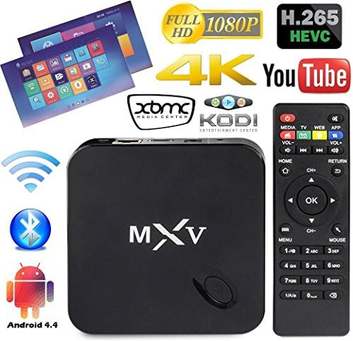 [2016 new arrivals Full Loaded ] MXV MX5 TV Box Fully loaded Kodi and Addons Amlogic S805 Quad Core Google Android 4.4.2 Kitkat H.265 Wifi LAN Best Streaming Media Player Miracast TV Stick