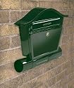Green Post and Newspaper box / Postbox / Post box