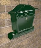 Green Post and Newspaper box