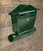 Green Post and Newspaper box