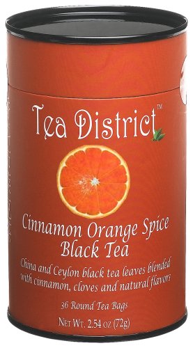 Tea District Cinnamon Orange Spice Black Tea, (PACK of 3) by Tea District