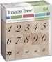 Ek Success Image Tree Wood Handle Rubber Stamp Set, Calligraphy Numbers