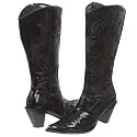 JOHN FASHION Western Mid-calf Sequin Beaded Embroidered Cowgirl Boots