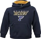 NHL Youth St. Louis Blues Sportsman Pullover Fleece Hoodie - R58C4Pss (True Navy, Medium)