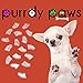 Purrdy Paws Soft Nail Caps for Dog Claws Clear Small