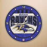Arizona Cardinals 12 Inch Art Glass Clock