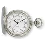 Avalon Classic II Series Silver Tone Pocket Watch w/ Chain # 1442SL