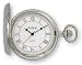 Avalon Classic II Series Silver Tone Pocket Watch w/ Chain # 1442SL