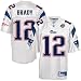 Reebok New England Patriots #12 Tom Brady White Super Bowl XLII Replica Football Jersey