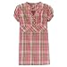 Girls' YES Woven Plaid Tunic Top - Red/ Olive