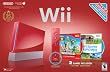 Red Wii Console with Wii Sports and Super Mario Bros