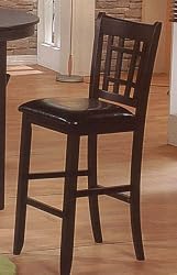 2 Dark Jasper Bar Chairs 30"H By Acme Furniture
