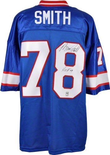 Bruce Smith Autographed Jersey | Details: Buffalo Bills, Custom, HOF 09 Inscription