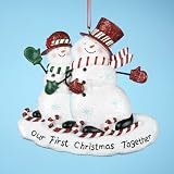 OUR FIRST CHRISTMAS TOGETHER SNOWCOUPLE ORNAMENT