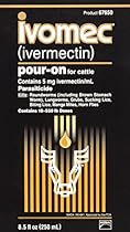 047894 Ivomec Parasiticide Pour-on for Cattle , 250Ml
