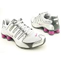 NIKE Shox NZ Running Shoes Silver Womens