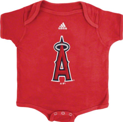 Los Angeles Angels of Anaheim Red adidas Team Logo Newborn/Infant Creeper