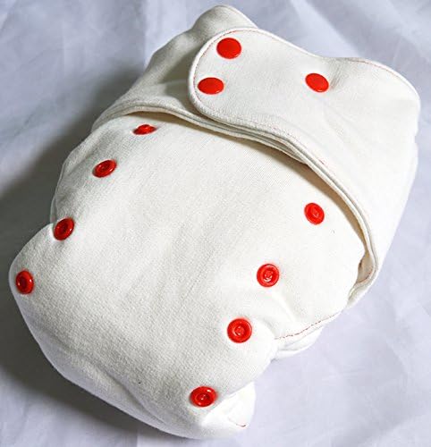 Cotton Fitted Butterfly style Cloth Diaper (Crimson)