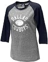 Dallas Cowboys Women's True Grit Tri Blend Raglan T-Shirt