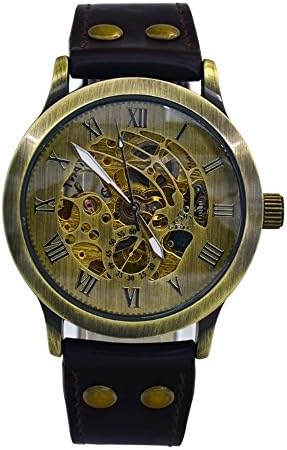 Men's Classicskeleton Black Band Mechanical Wrist Watch