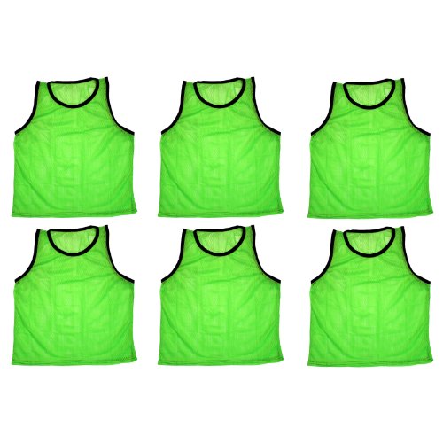 Bluedot trading youth 6 green sports pinnies- 6 scrimmage trainin…