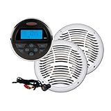 JENSEN AM/FM/USB Stereo and 6.5'' Speakers with AUX Input Combo Pkg, MFG# CPM100, consists of MS30 compact stereo, AMS602W speakers, and JPORT auxiliary input jack. / JEN-CPM100 /