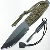 Full Tang Survival Knife & Fire Starter