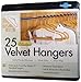 Closet Complete 71612 Supreme Quality, Heavyweight, 85-gram, Virtually-Unbreakable Velvet, Ultra-Thin, Space Saving, No-Slip Suit Hangers, 360° Spinning Chrome, 25, Camel, Count