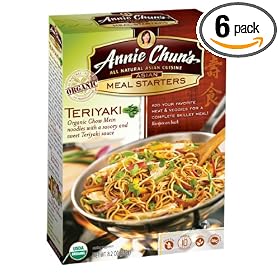 Annie Chun's Teriyaki Chow Mein Noodles & Sauce, 8.2-Ounce Boxes (Pack of 6)