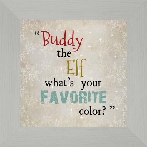 Summer Snow Buddy The Elf Whats Your Favorite Color Expression No Glitter 12" X 12" Pure White