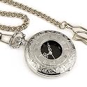Neuve Montre de Poche Gousset Homme Classique Fond Noir