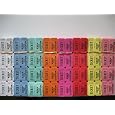 800 50/50 RAFFLE TICKETS 100 OF 8 DIFFERENT COLORS